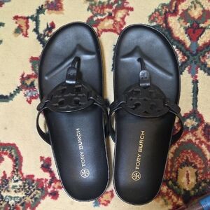 Tory Burch Black Sandals with Elegant Design
